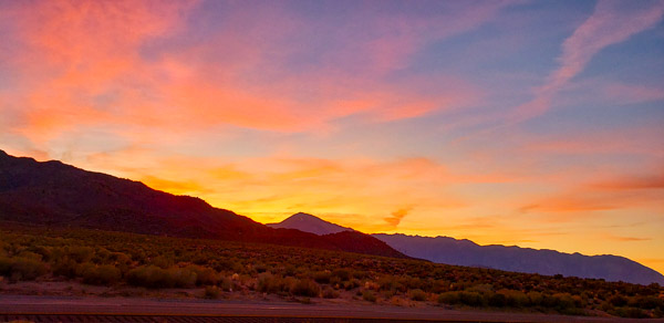 Eastern Sierra sunset